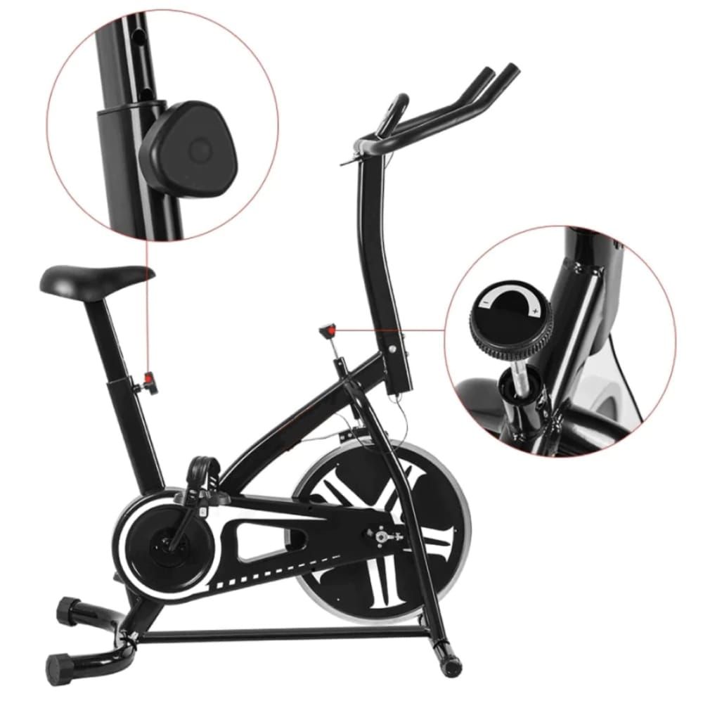 Sport-Knight® Heimtrainer Fahrrad mit Display und Handyhalterung