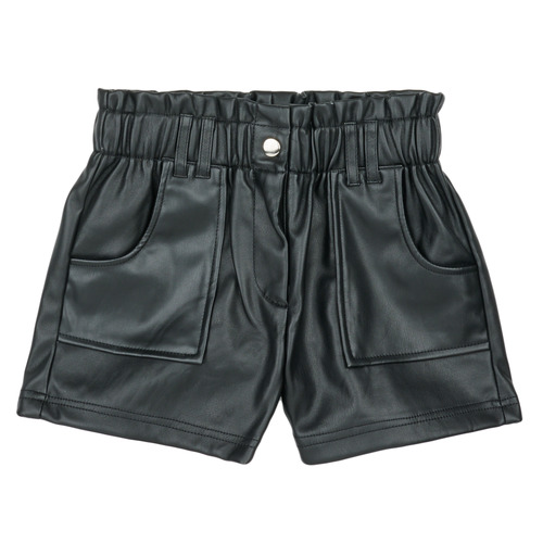 Only - KOGSTEPHANIE FAUX LEATHER SHORTS CS OTW - Noir