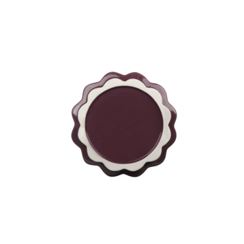 Keramieken bloempot burgundy 20x20x20cm