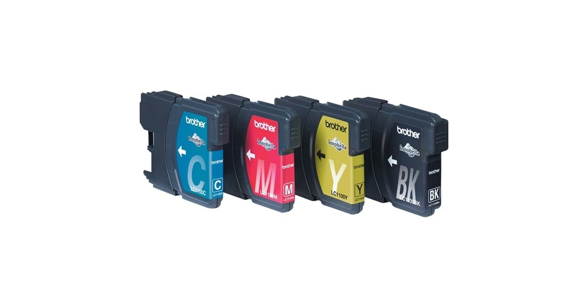 BrotherInkt - LC-1100VALBP  (4-kleurig (Zwart, Cyaan, Magenta, Geel), Retail)