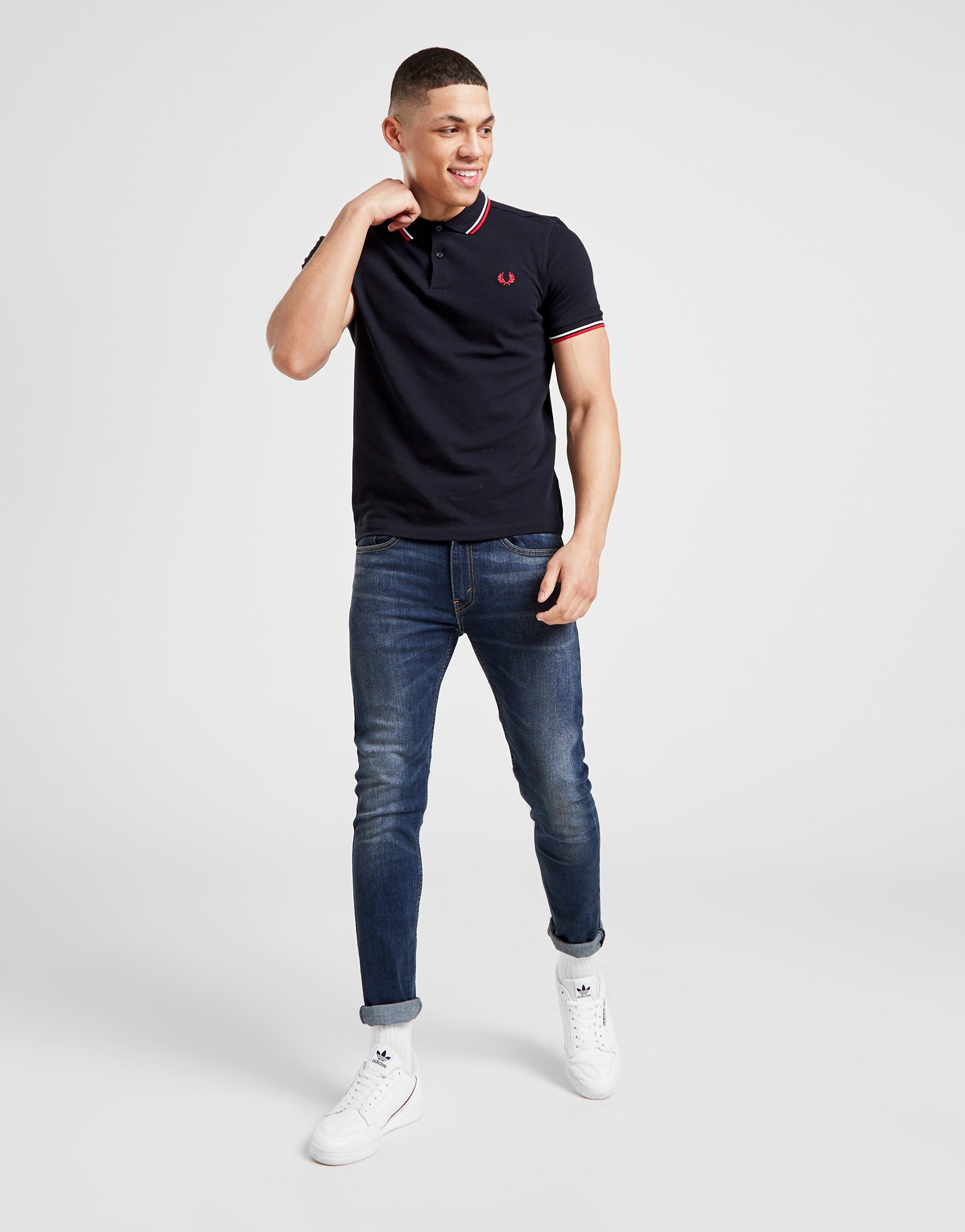 Fred Perry Polo Double Liseré Homme