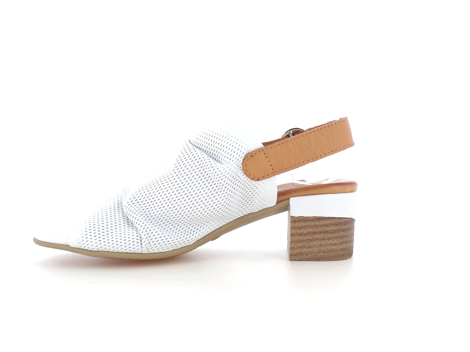 Metamorf ose-RADIEUX Cuir Blanc-Marron