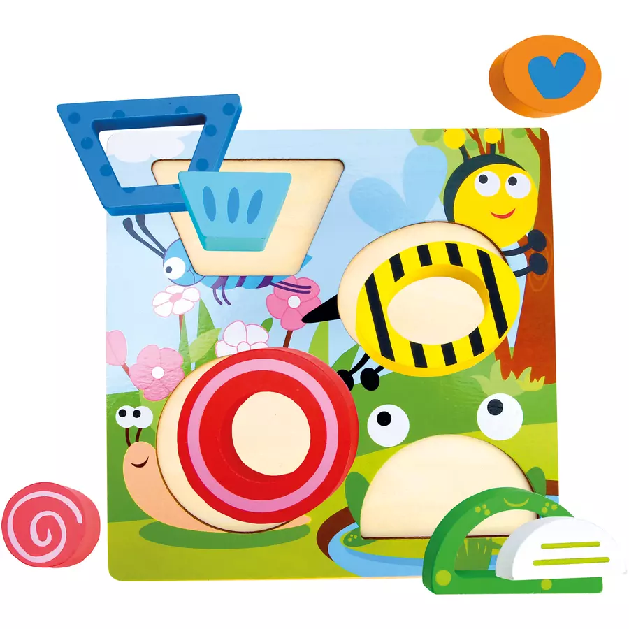 Bino 3D Puzzle Holz, Am Wasserteich