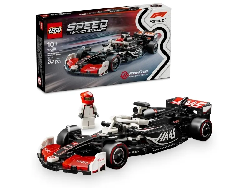 LEGO Speed Champions 77250 MoneyGram Haas F1 Team VF-24-racerbil