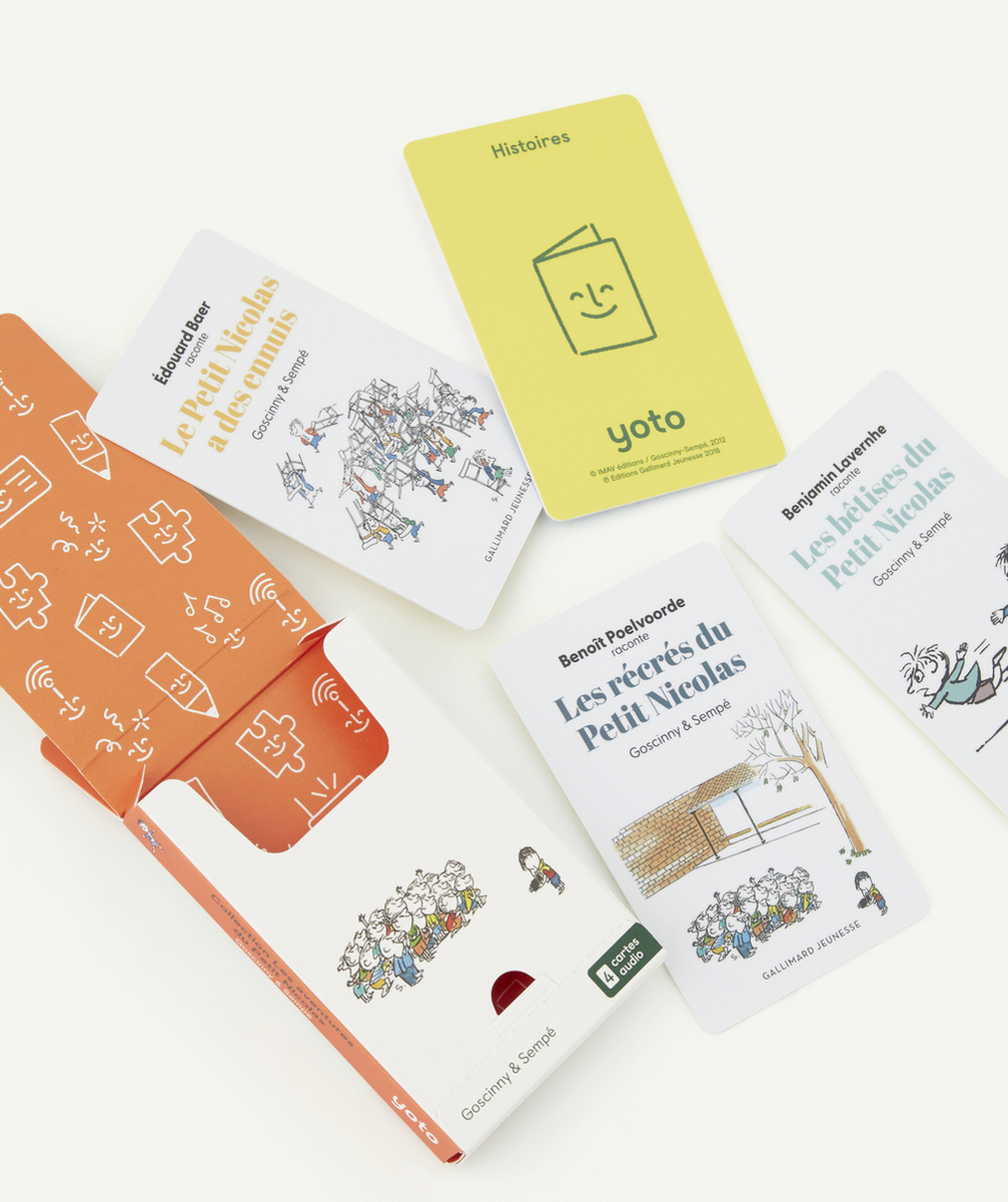 YOTOPACK DE 4 CARTES HISTOIRES AUDIO LES AVENTURES DU PETIT NICOLAS