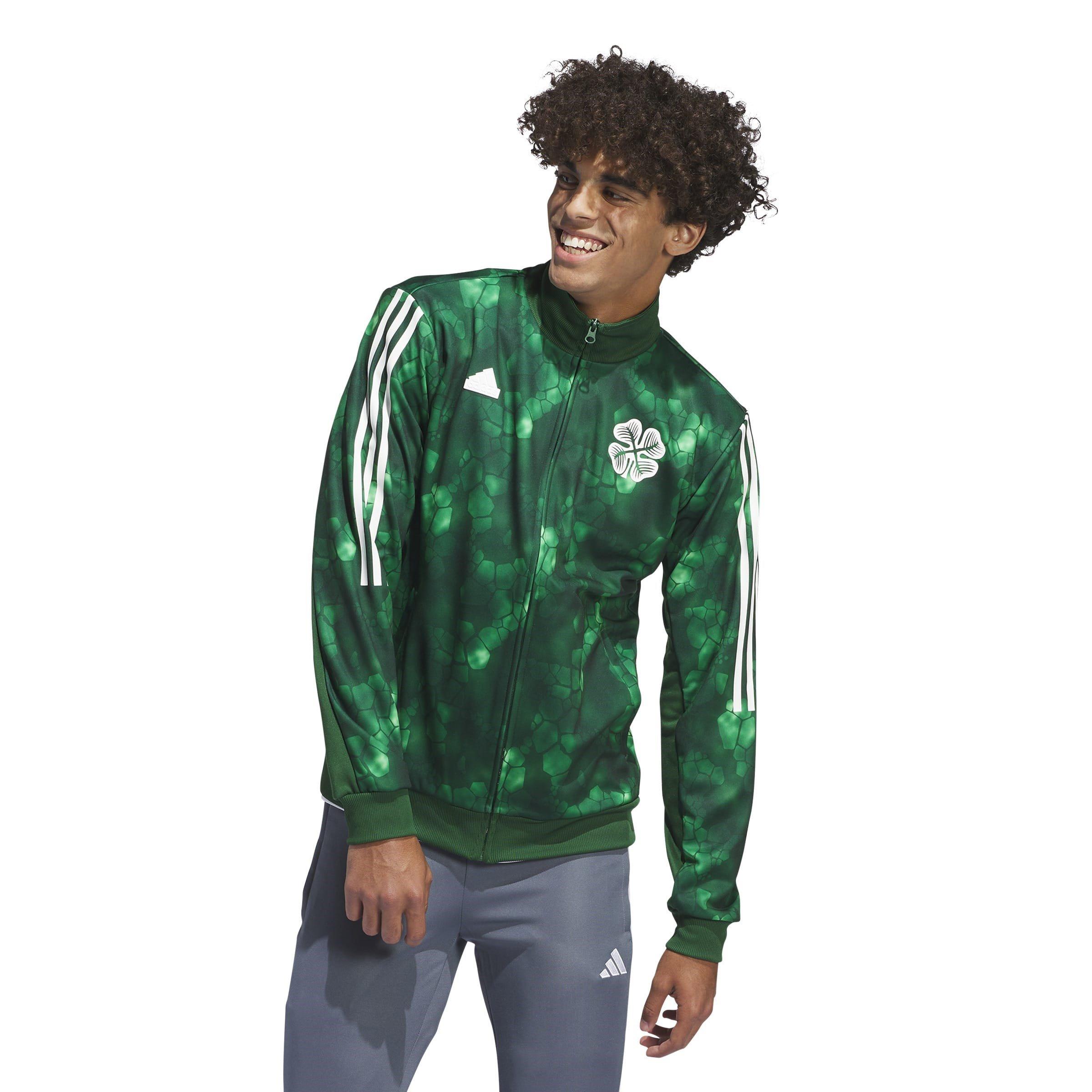 adidas Celtic Lifestyler Tracksuit Top 2023 2024 Adults