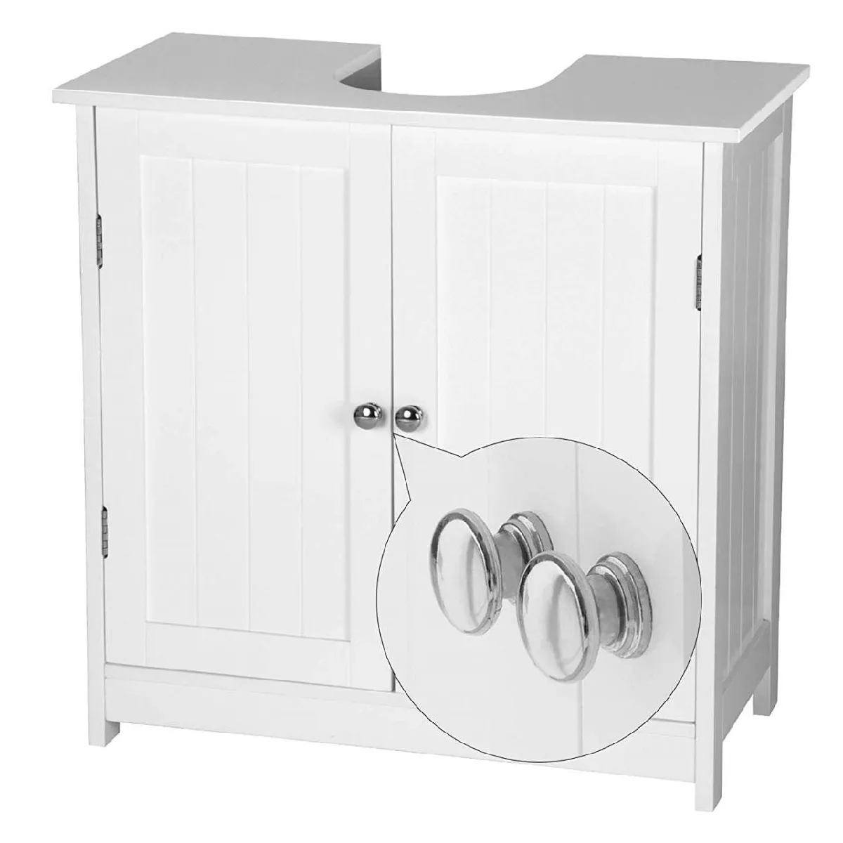 Helloshop26 Meuble sous-vasque - Blanc