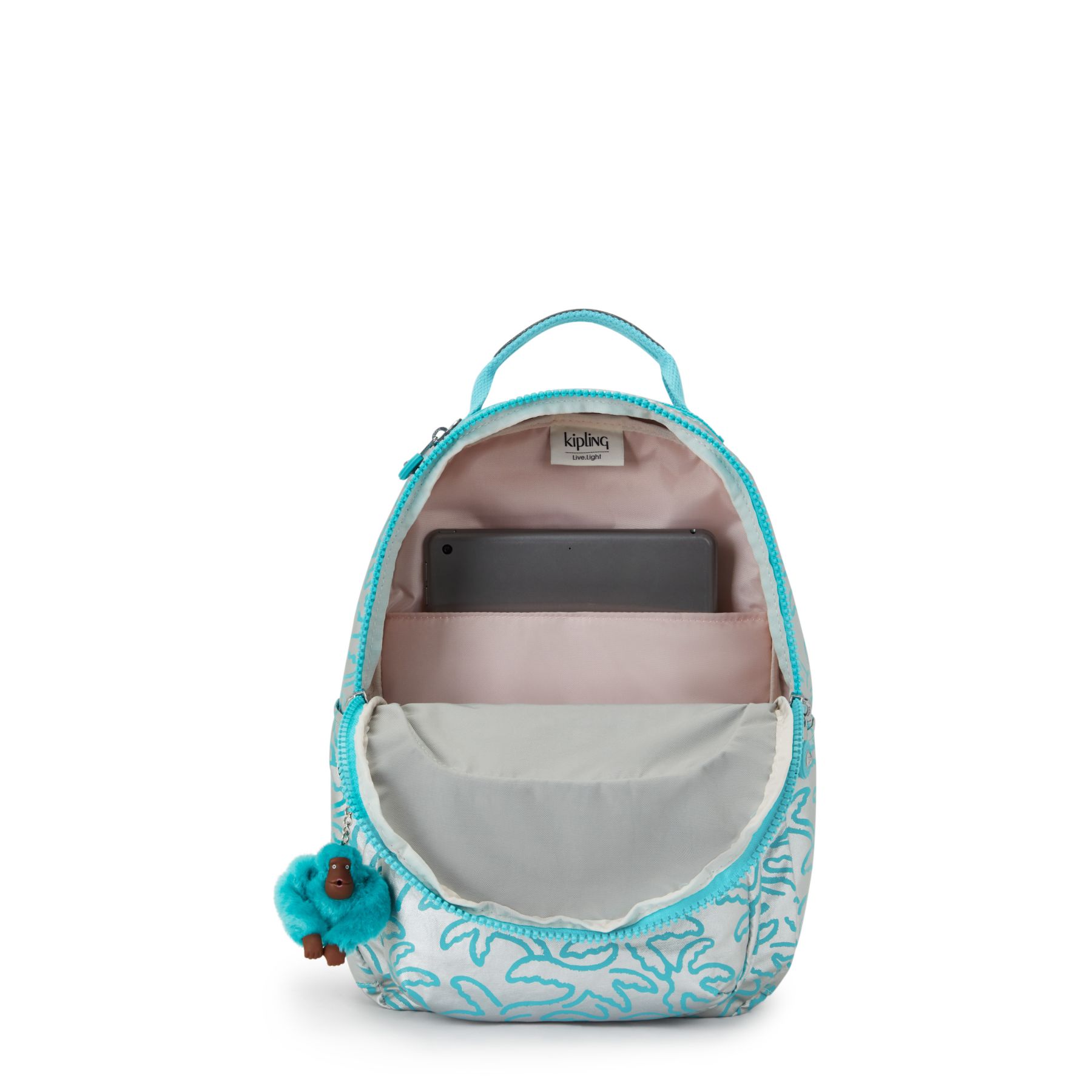 SEOUL S Petit sac à dos avec protection ordinateur - Metallic Palm