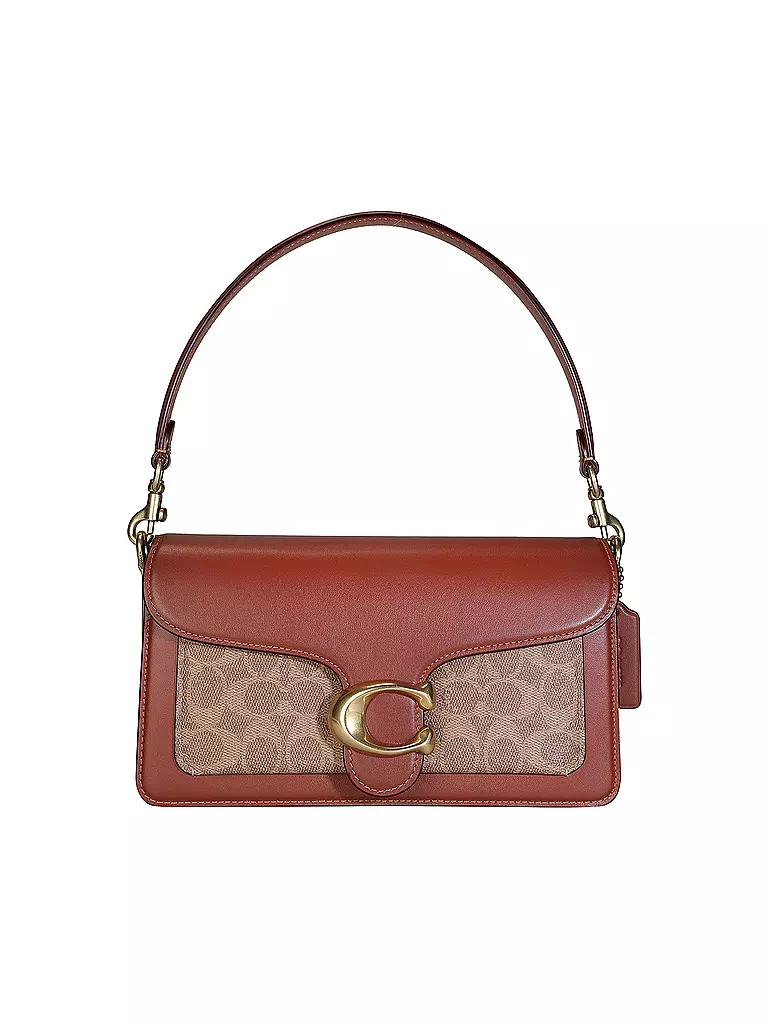 COACH Ledertasche - Umhängetasche TABBY SIGNATURE 26 braun