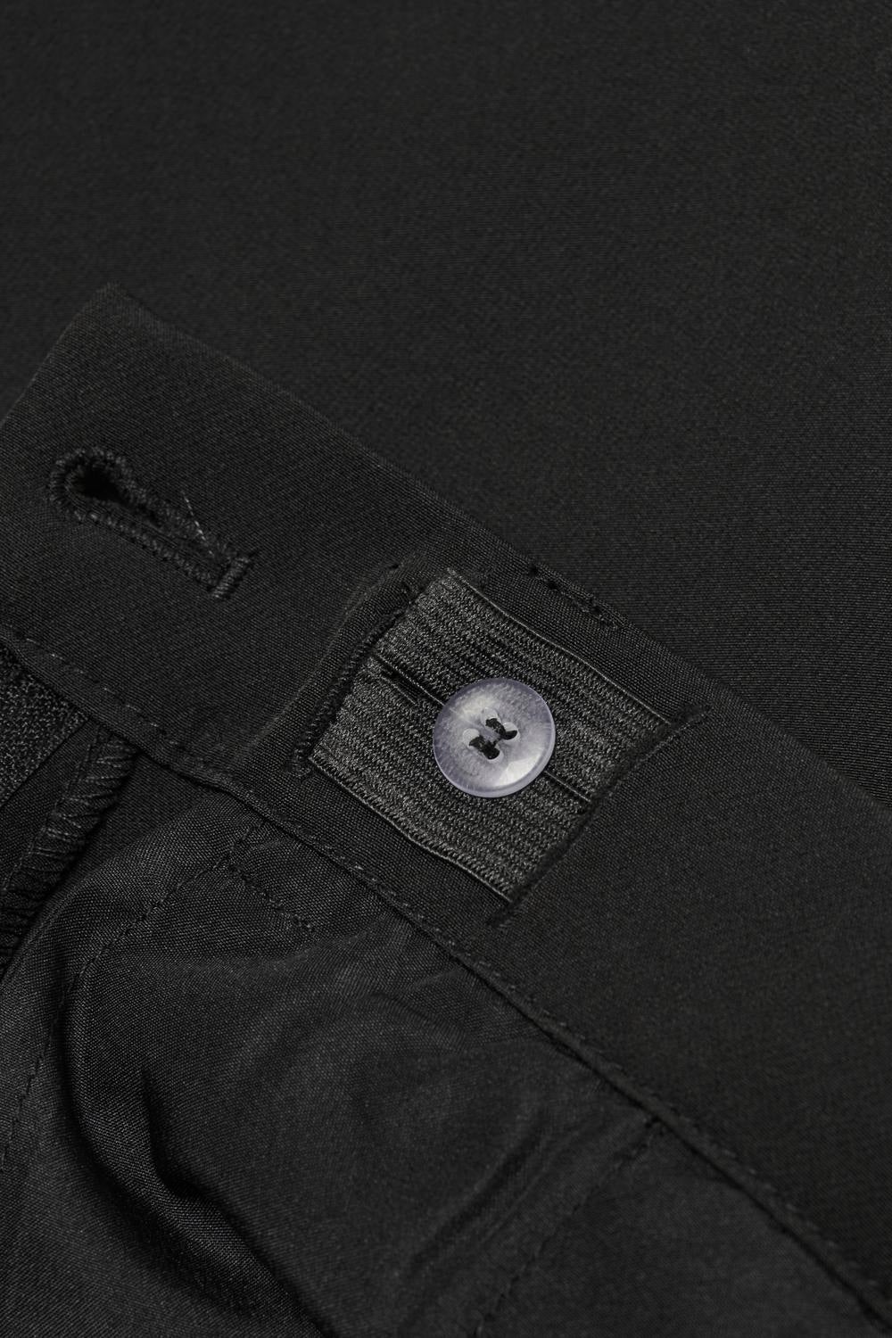 KOGLANA-BERRY Mittlere Taille Gerade geschnitten Klassische Hose Black
