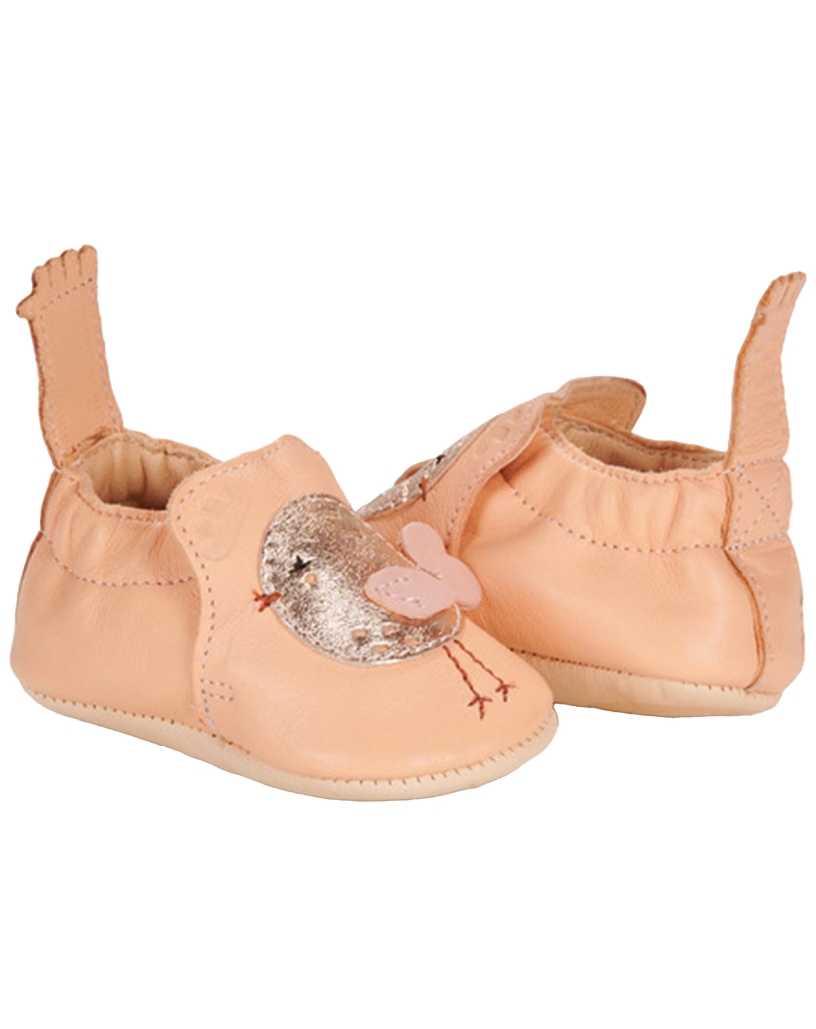Krabbelschuhe MY BLUMOO POULE in abricot