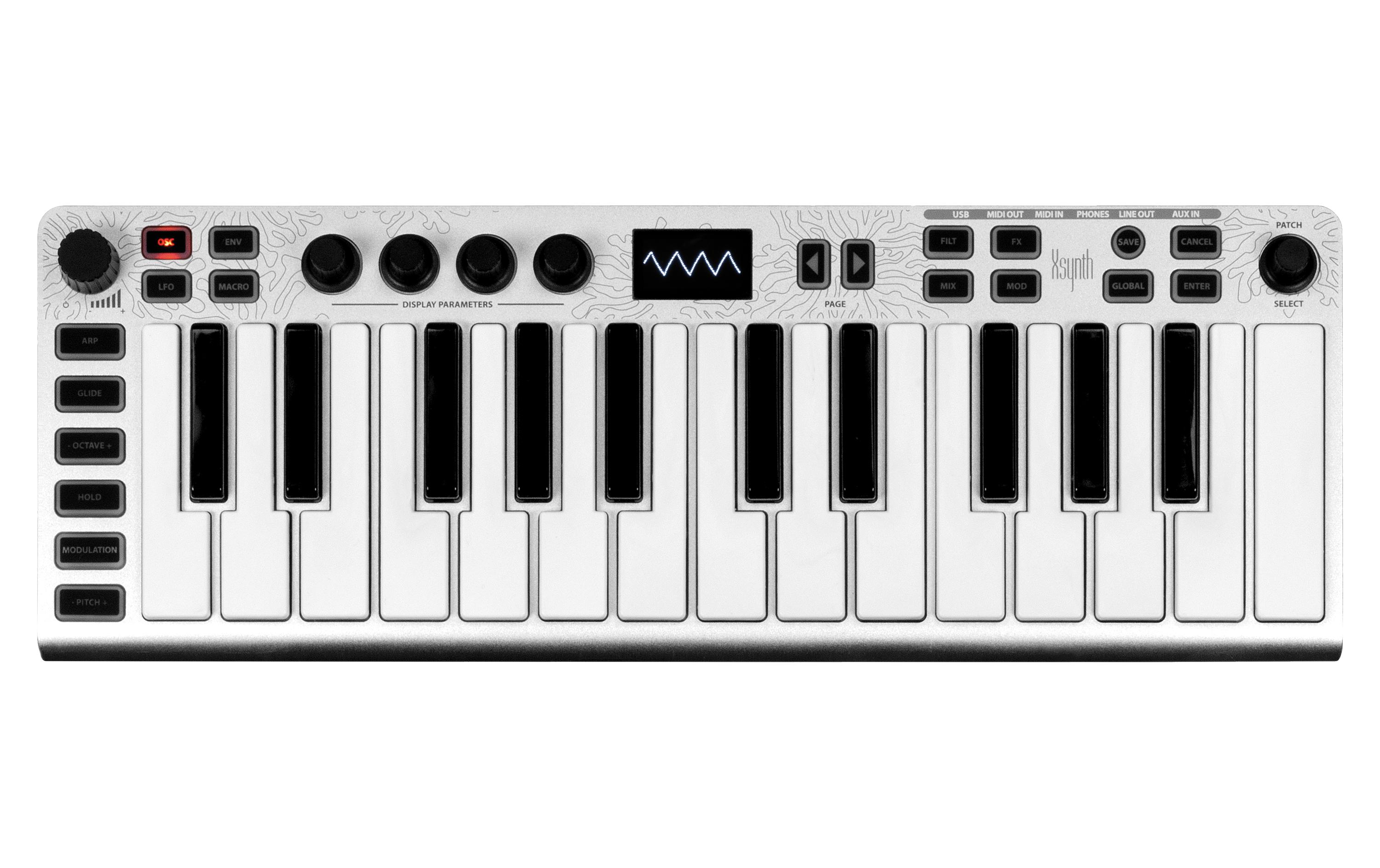 Synthesizer Xsynth<br>Virtueller analoger Synthesizer mit 25 Tasten