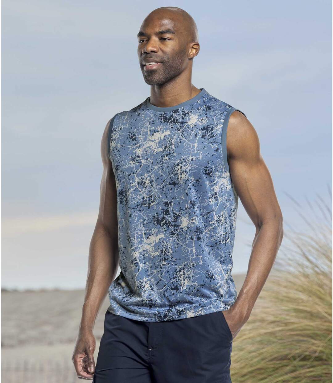 Lot de 2 Tee-Shirts Sans Manches Esprit Camouflage