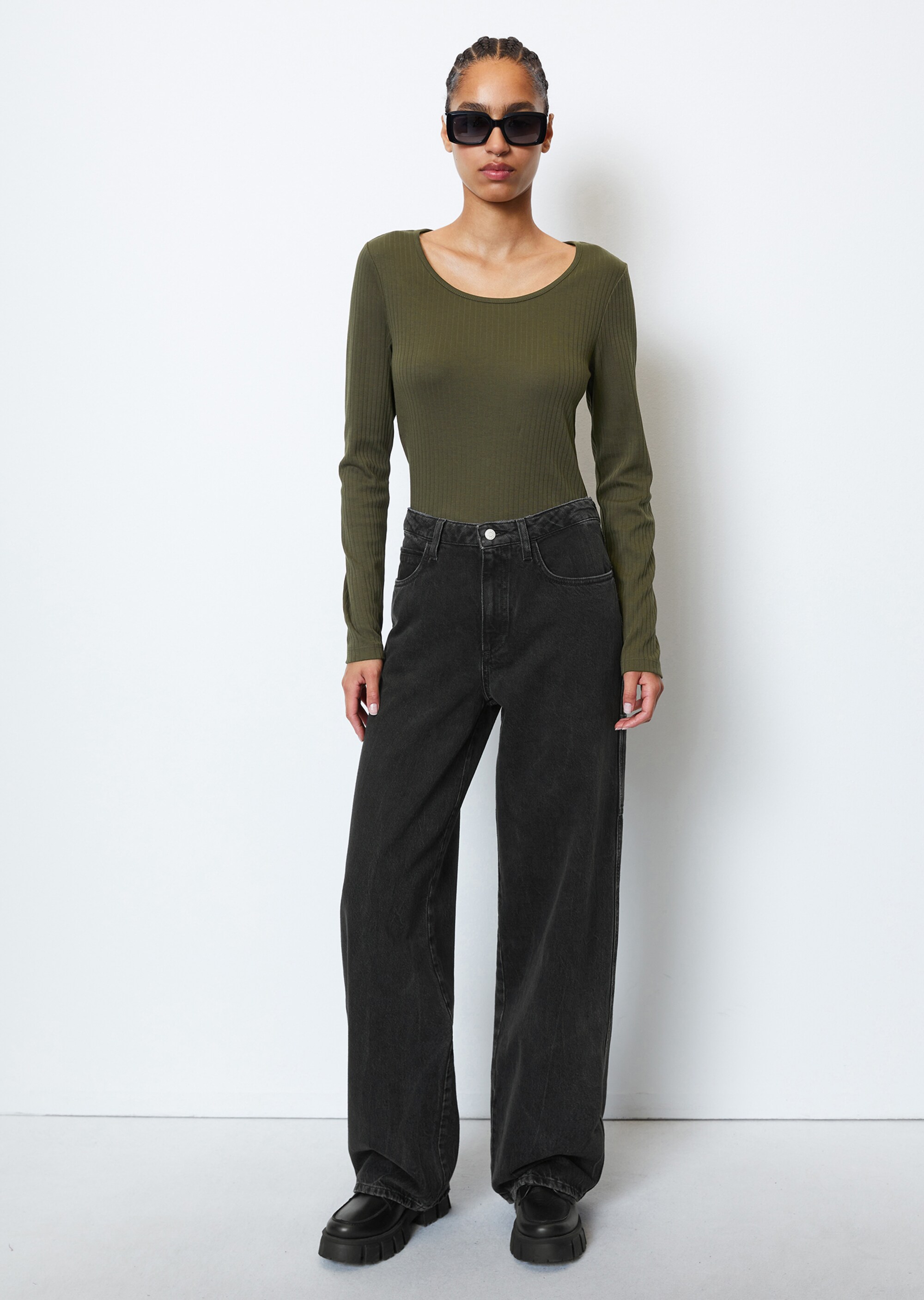 DfC Longsleeve slim aus Interlock-Jersey