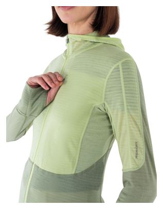 Polaire Femme Icebreaker Merinos 200 Realfleece Descender Vert