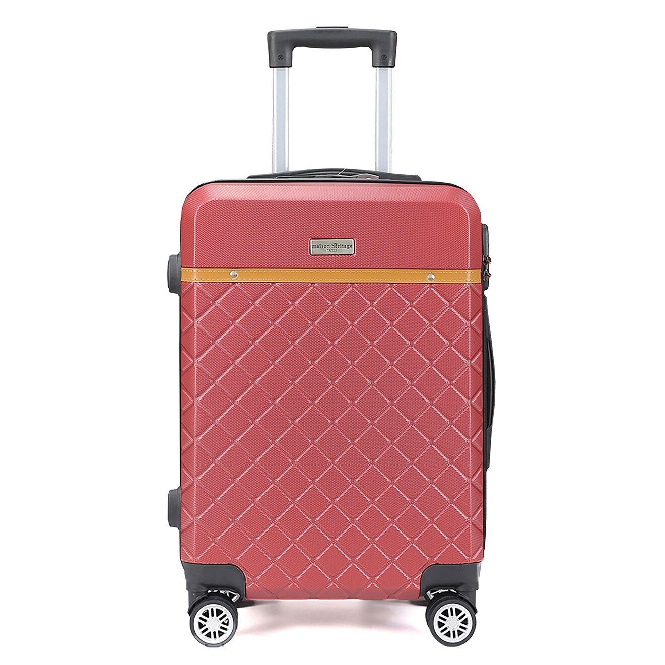 Maison Héritage Valise Cabine 4 roues doubles Odeon 55 cm rouge bordeaux