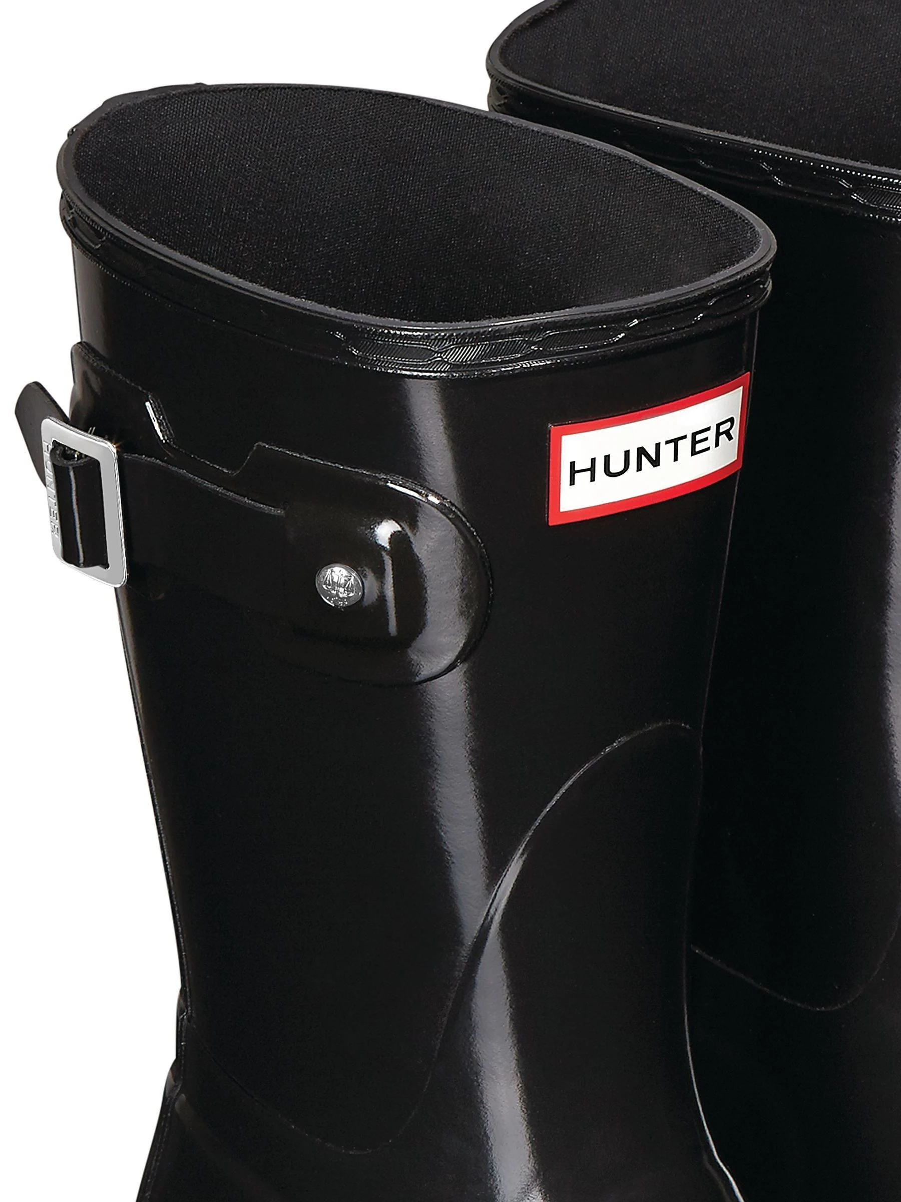 Hunter Womens Original Short Gloss Black Wellies