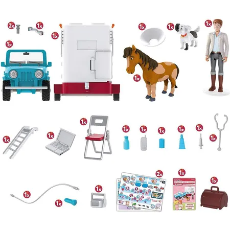 Craze Bibi & Tina - Mobile Tierarzt Station Dr. Eichhorn Pferde Spielset