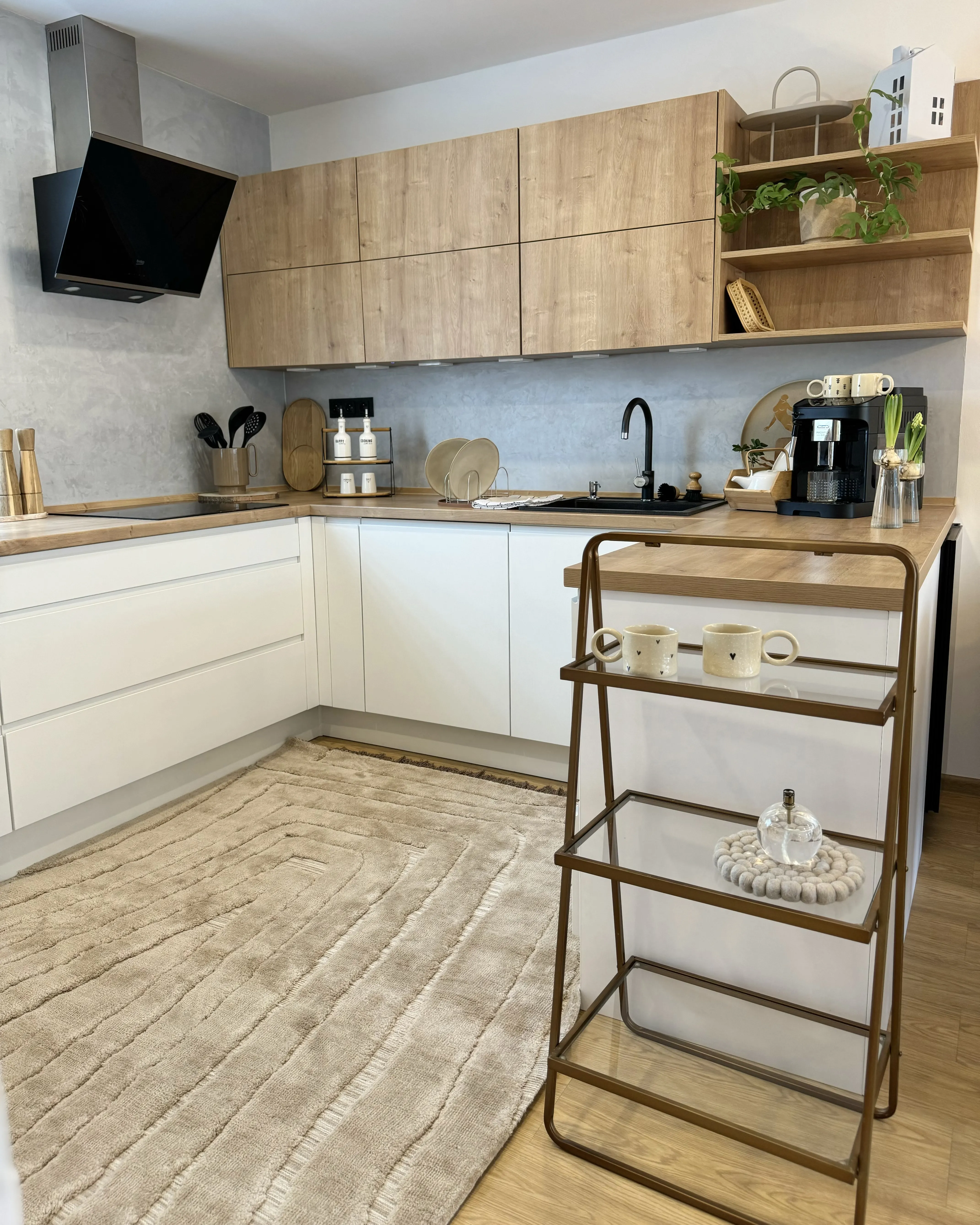 Vloerkleed SAZOO Beige 160 x 230 cm