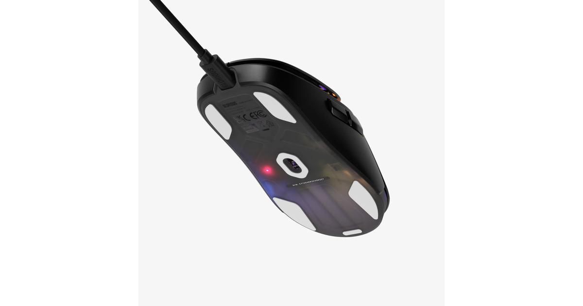GloriousModel O 3 Wired gaming muis  (Zwart (mat), Tot 30.000 dpi, RGB)