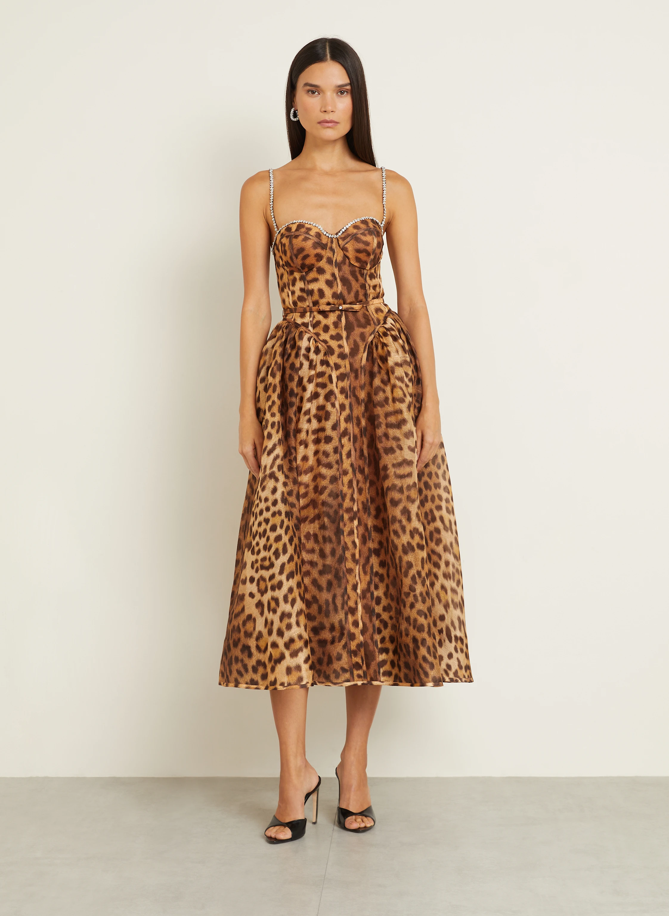 ZIMMERMANN Kleid CRUSH mit Leinen und Seide