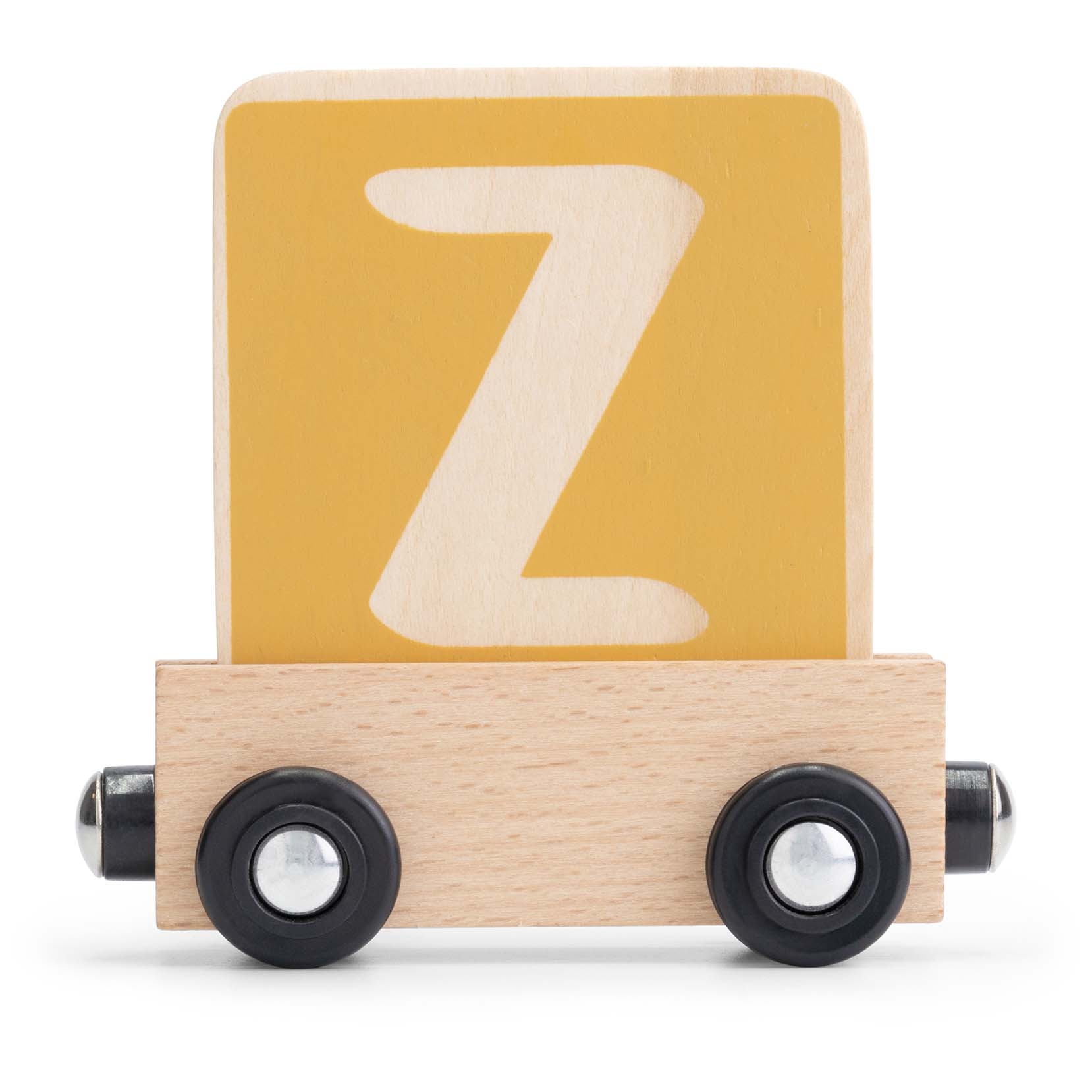 Prénatal houten namentrein letter Z Yellow - speelgoed vanaf 0 maanden - Prénata
