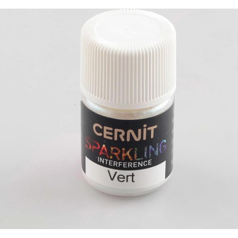 Cernit Sparkling 5 g Vert interference - Vert