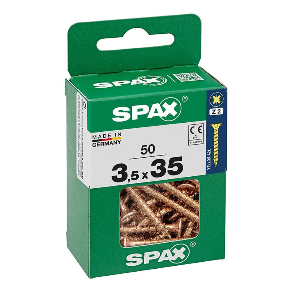SPAX SENKHODE GUL 3,5X35, M 50 STK
