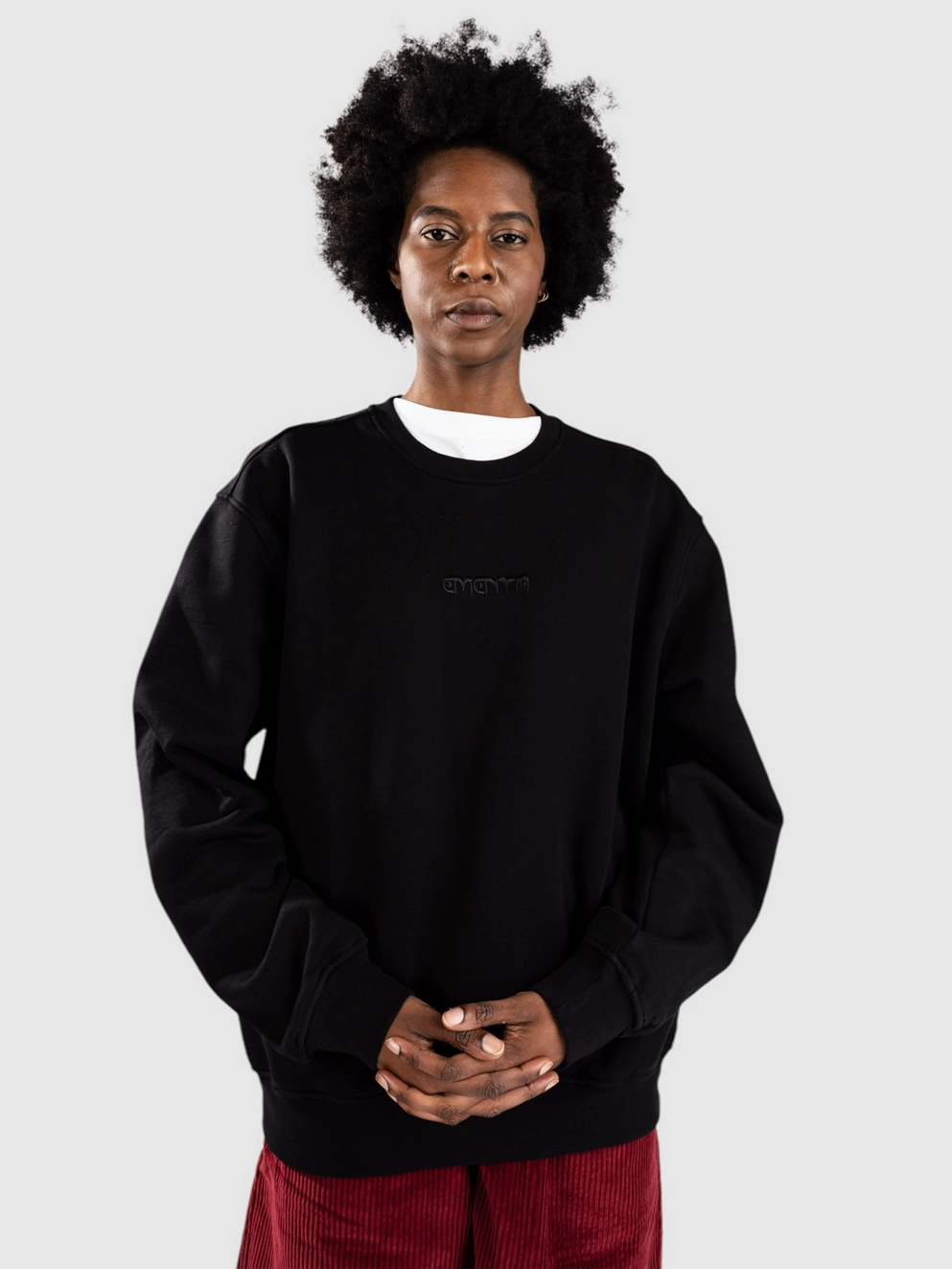 Ementa SB First Word Crew Sweater black