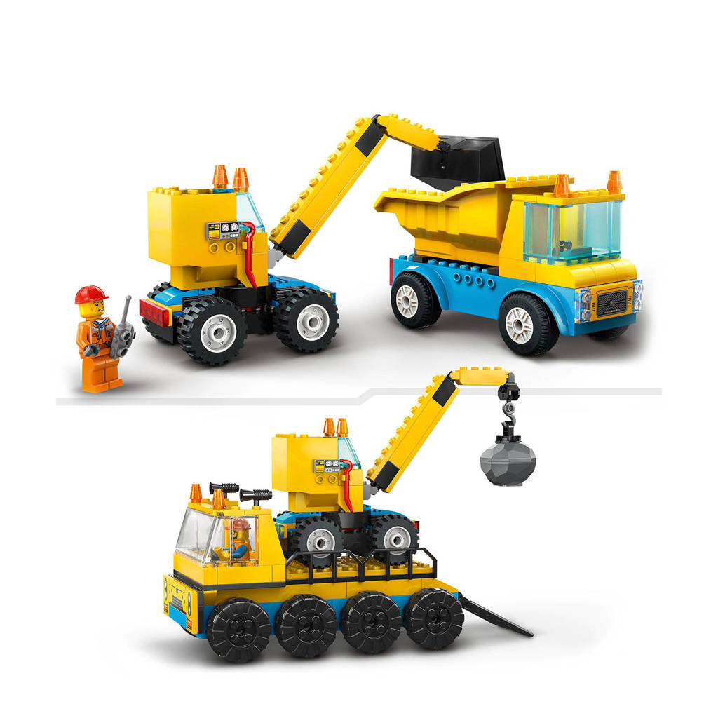 GeweldigKiepwagen, bouwtruck en sloopkraan Educatief Kleuter Speelgoed 4+ Jaar 60391