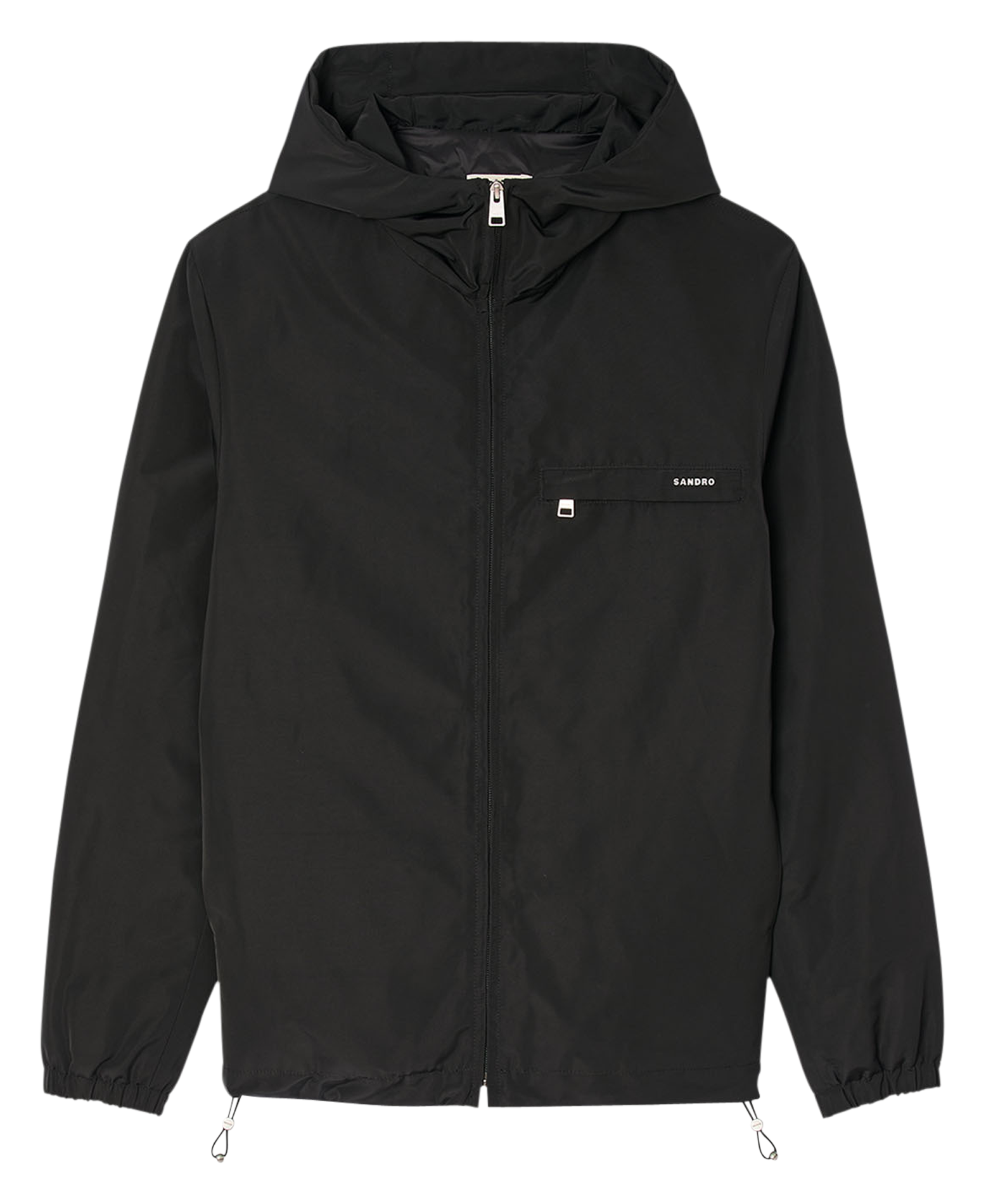 Veste zippée à capuche| Noir