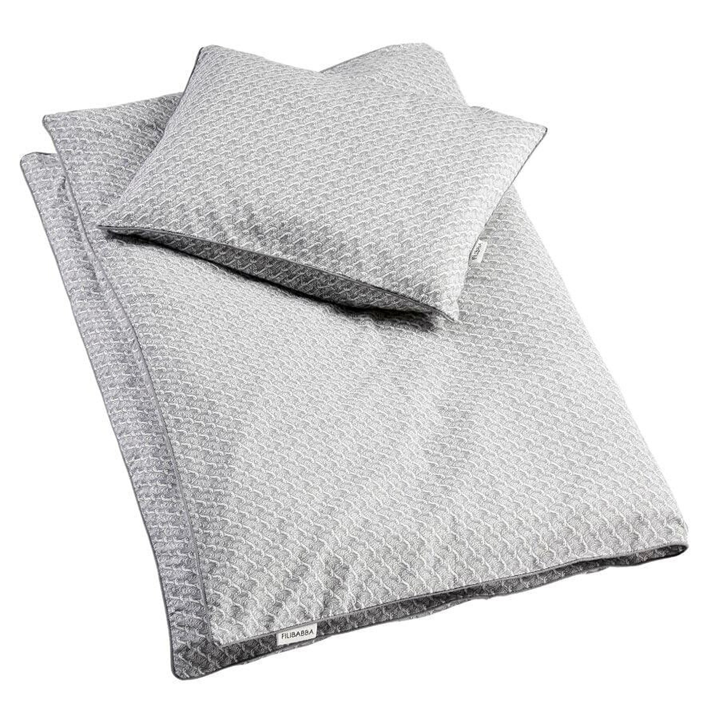 FILIBABBA Baby Bettwäsche (70x80 cm) – Ocean Grey