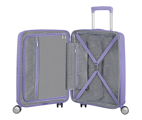 American Tourister Hartschalen-Koffer »Soundbox« Spinner 55/20 TSA EXP, lavender
