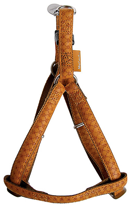 Harnais réglable Mc Leather 25mm jaune