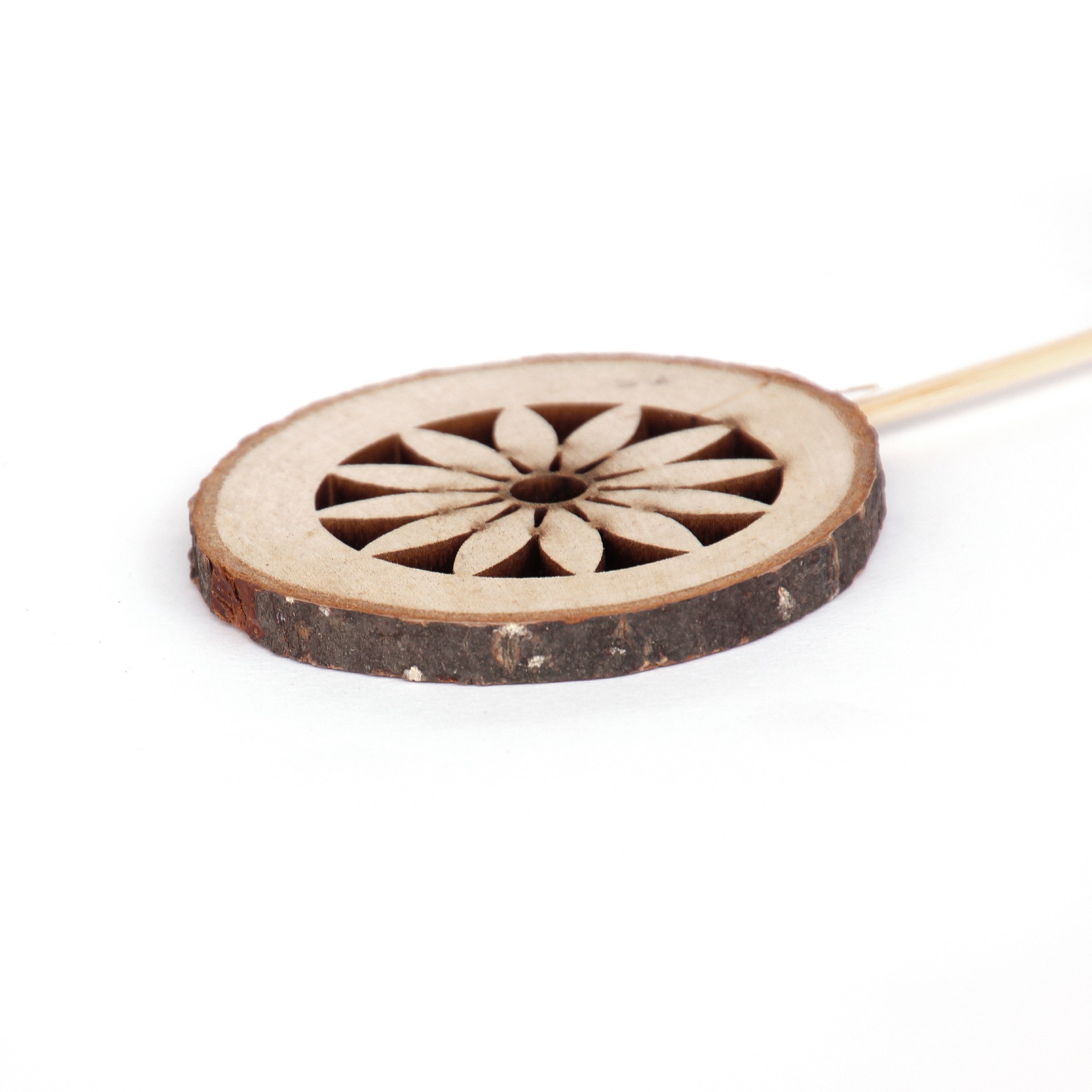 Holzstecker 'Blume', natur, H 33 cm, B 8 cm günstig bestellen