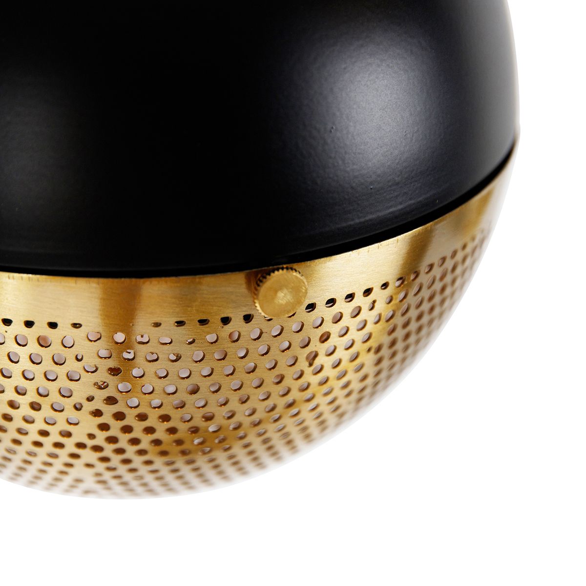 Industriële vloerlamp zwart met messing 2-lichts - Haicha
