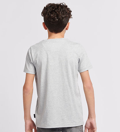 Lee T-Shirt - WobBlå Graphic - Vintage Grey Heather