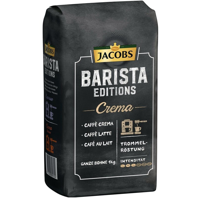 Jacobs Kaffeebohnen Barista Crema, 1000 g, 1 Stück