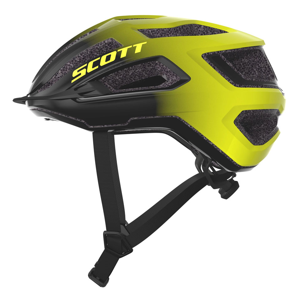 SCOTT Arx Plus cykelhjelm MIPS Black/Radium Yellow RC
