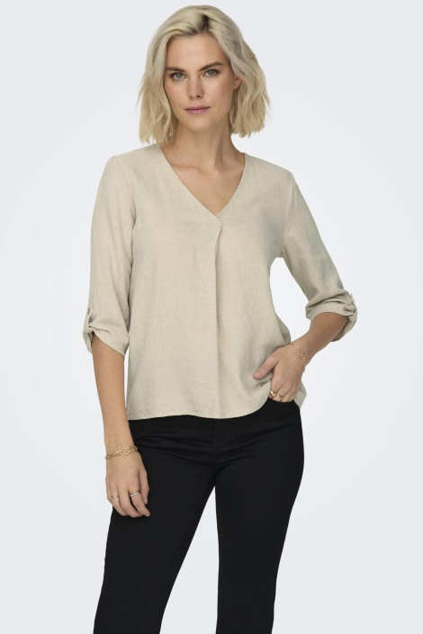 Jacqueline de Yong beige dames blouse