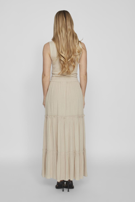 Vila beige dames rok