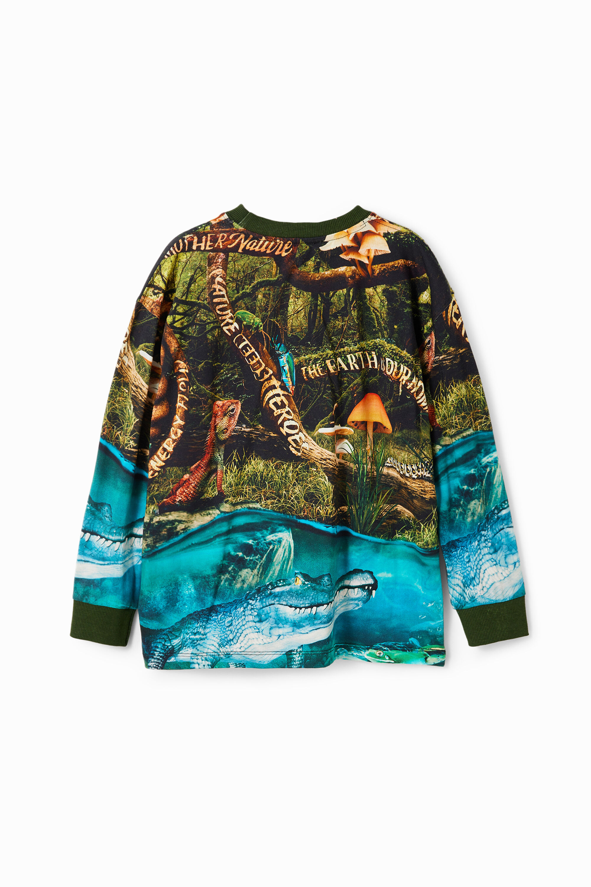 Camiseta com mensagens sobre a natureza
