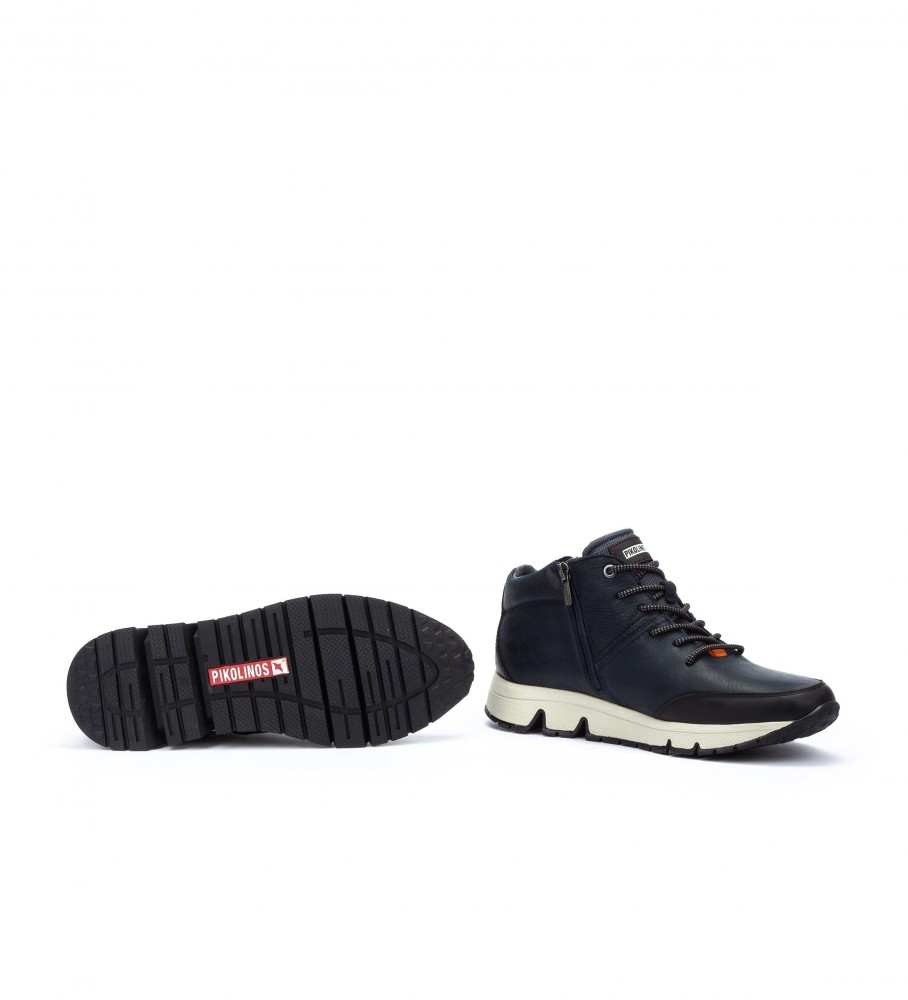 Pikolinos Ferrol M9U-8069Noc1 botas esportivas de couro azul marinho