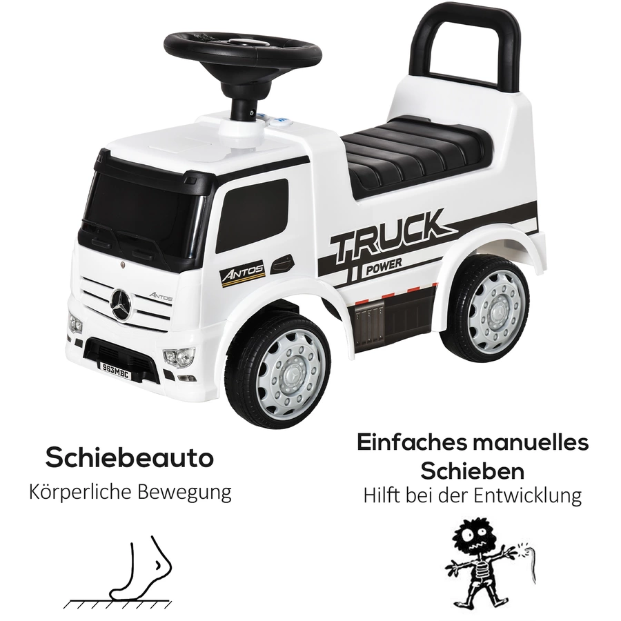 HOMCOM Rutscherfahrzeug als LKW weiß, schwarz