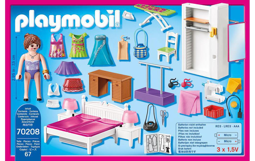 Dollhouse Schlafzimmer mit Nähecke 70208Spielset