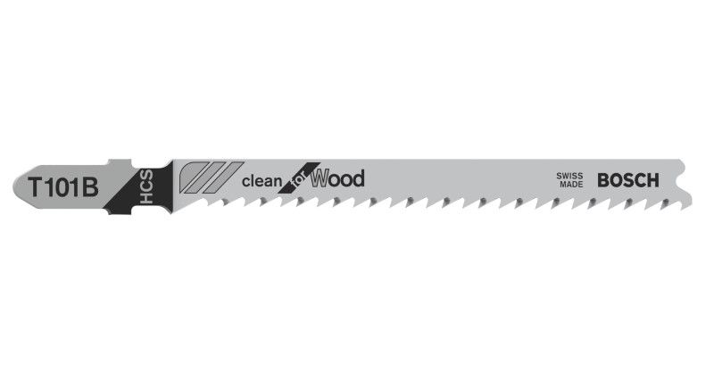 Bosch 2608630030 Decoupeerzaagblad T101 B Clean for Wood 5x (5 stuks)