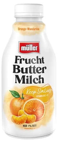 MÜLLER Fruchtbuttermilch Winter Orange-Mandarine (Einweg)