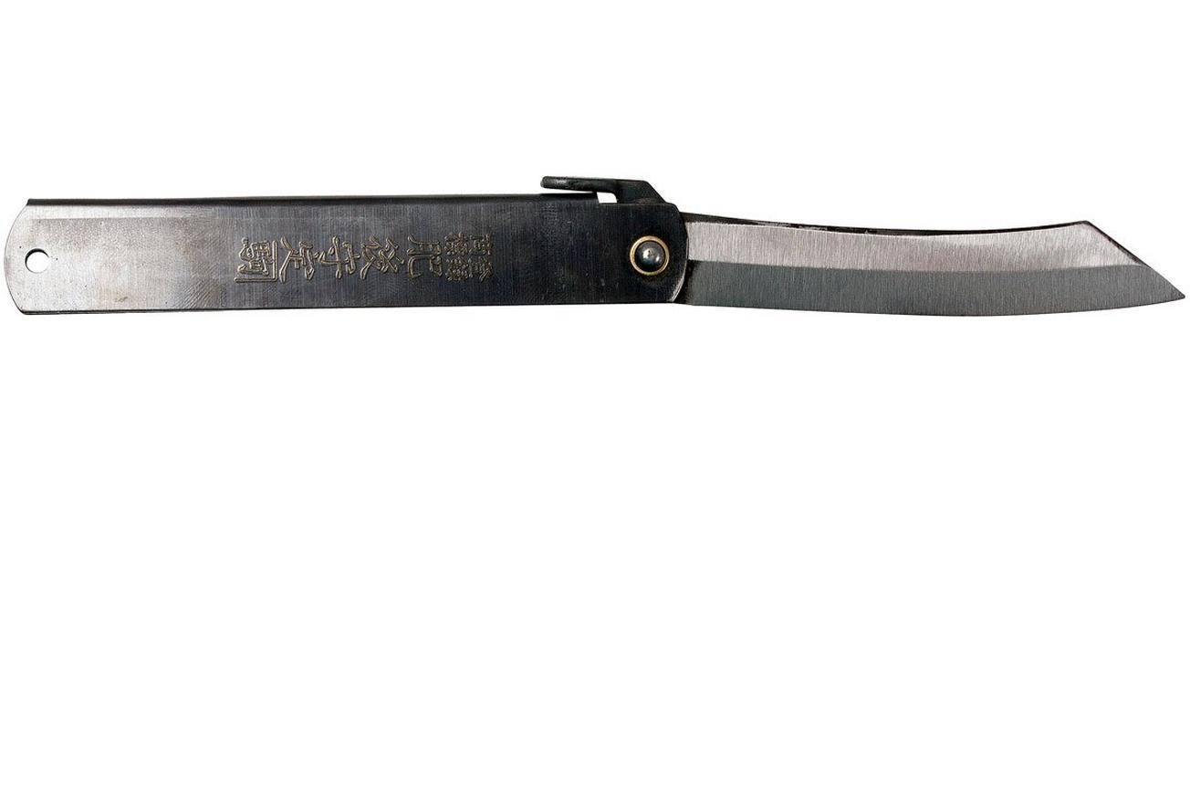 Higonokami zakmes 9,2 cm HIGO05BL, koolstofstaal, zwart
