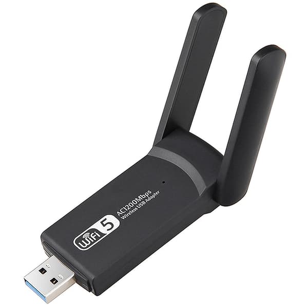 Trådløst USB-nettverkskort AC1200 - WiFi-adapter med antenner