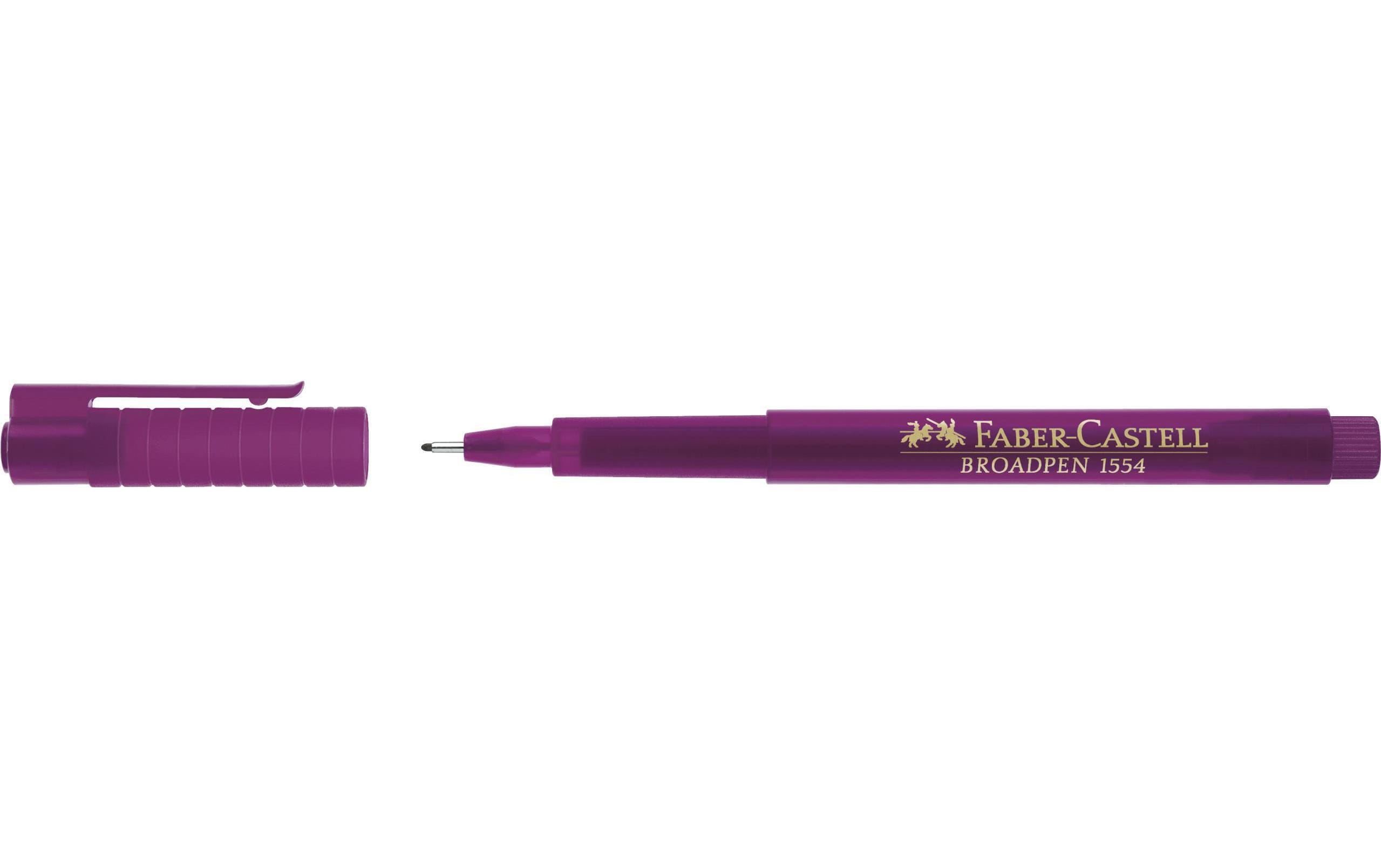 Fineliner Broadpen 1554 0.8 mm, MagentaFaserschreiber für Schule, Beruf und Freizeit
